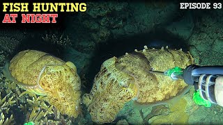 NIGHT SPEARFISHING EPISODE 93 | FISH HUNTING AT NIGHT