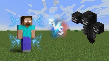 Herobrine vs 2 wither vs Ender dragon fight | minecraft herobrine mod | herobrine mod download