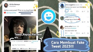 MUDAH BANGETT!!😋 CARA MEMBUAT FAKE TWEET TERBARU 2023 || FULL TUTORIAL || APLIKASI IFAKE🍄🌻☁️