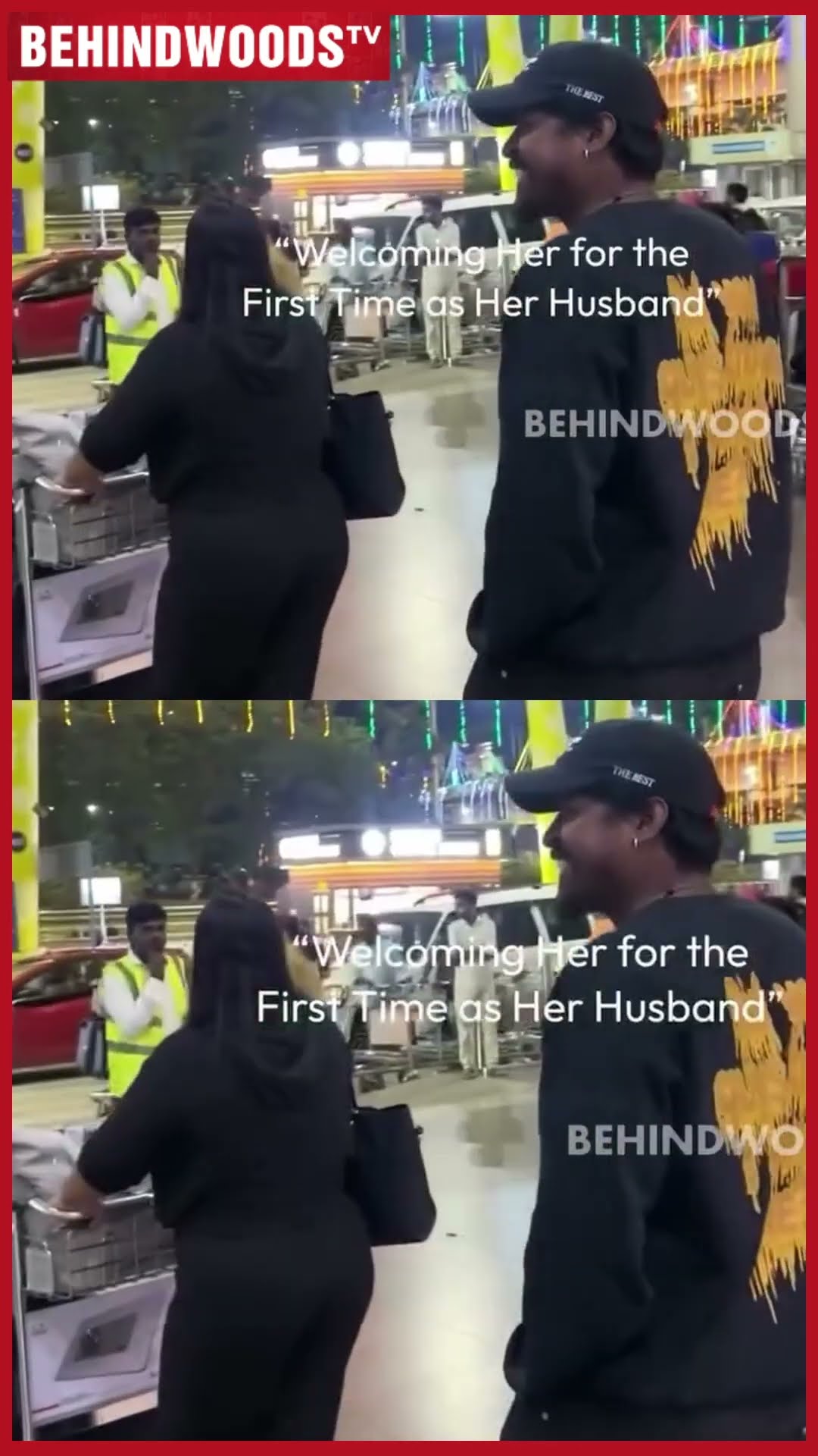 Wife-ஐ Airport Full-ஆ தேட விட்டு,பின்னாலயே கணவர் தந்த Surprise ? '7 வருஷத்துக்கு பிறகு..!'