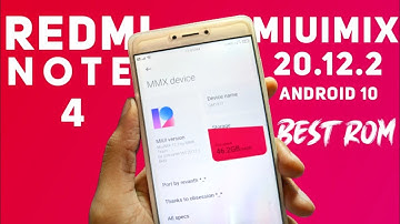 MIUIMiX 20.12.2 Android 10 - Redmi Note 4 - Best Rom - 90 Fps Unlock, Smooth Performances