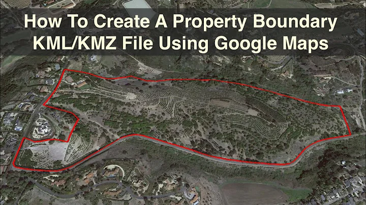 How To Create A Property Boundary KML/KMZ Using Google Maps