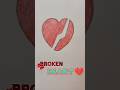 This Drawing Will Break Your Heart 💔🥺 | Broken Heart Art #shorts #viral #trending #youtubeshorts
