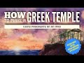 How to Draw a Greek Temple &amp; Mountains with the Procreate App on an iPad  (Digital Speed Painting)