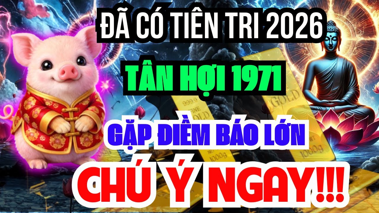 Sự Thật Động Trời Chỉ Tôi Dám Nói: Tân Hợi 1971 Năm 2026 Gặp Điềm Báo Lớn, Không Xem Sẽ Hối Hận