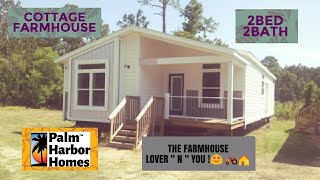 COTTAGE FARMHOUSE PALM HARBOR HOMES 2 BEDROOM 2 BATHROOM  MULTI SECTION MODULAR 1,387 SQ FEET