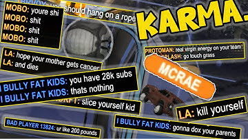 embarrassing toxic rocket league players!