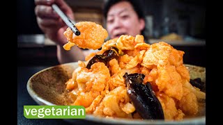 vegetarisch: Gebratener Blumenkohl mit Tomaten, Mu-Err und Rührei【chinesisch kochen rezepte】