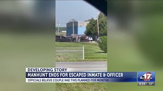 Manhunt Ends for Escaped Inmate and Officer