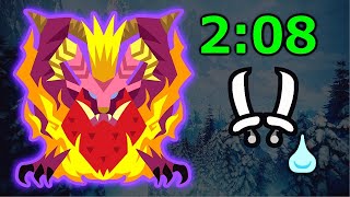 Tempered Teostra Dual Blades Solo 208 Mhw Iceborne