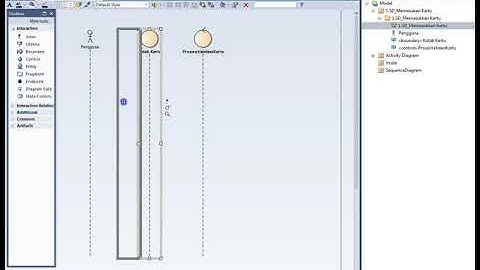Sequence diagram Memasukkan kartu