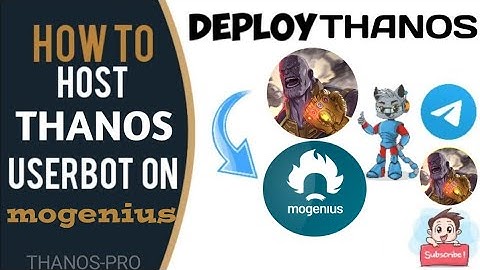 HOW TO DEPLOY 😍 THANOS PRO USERBOT IN mogenius | free deploye