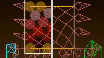 Stacked Circles, Modelled using Linkages | Poly Bridge 2