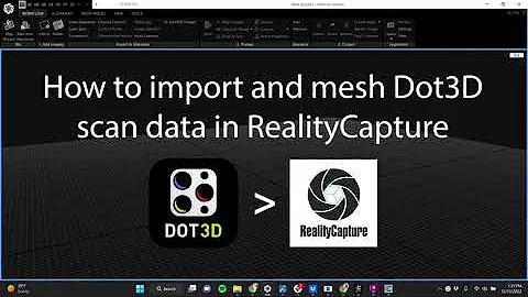 Dot3D to RealityScan | E57/PTX Import & Meshing Workflow