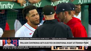MLB Network breaks down Willson Contreras' controversial ejection for tapping his helmet