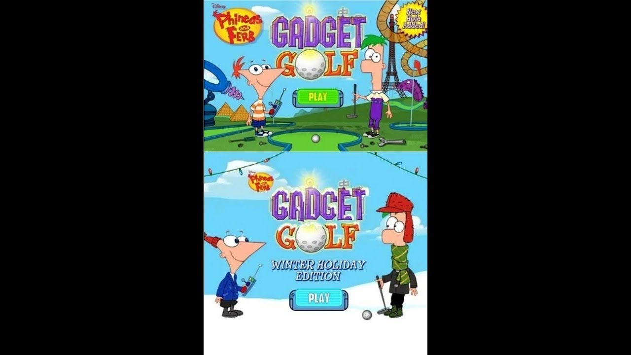 Phineas And Ferb - Gadget Golf+Gadget Golf Holiday Edition - VS Mode