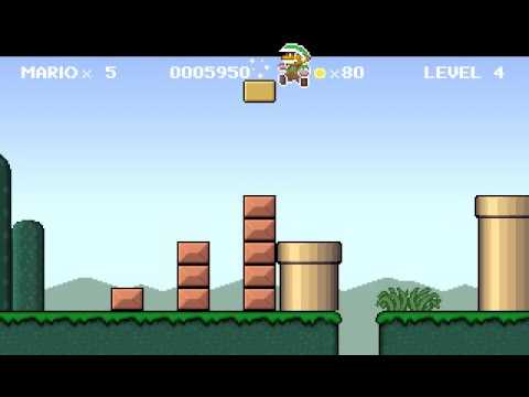 Super Mario Bros (Dos clone) gameplay (PC Game, 1994) 