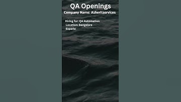 QA JOB OPENING FOR AUTOMATION TESTERS #manualtesting #selenium #viral #automation #ytshorts #shorts