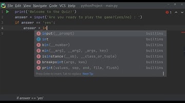 Python Basic Quiz Game