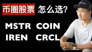 币圈股票，哪些股票能够同步且超越BTC的涨幅？MSTR、COIN、IREN、CRCL这四个比较关键，NVDA、TSLA也有关联但不够紧密