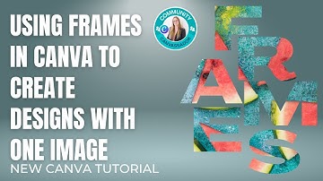 Using frames in Canva to create eye catching graphics #canva #createoncanva #canvassador