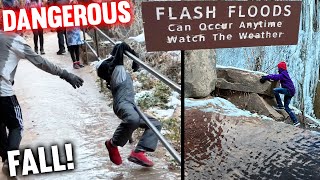 Danger! FLASH FLOOD ZONE! Michael Fell!