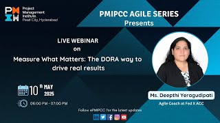 PMIPCC | AGILE SERIES | Measure what matters: The DORA way to drive real results