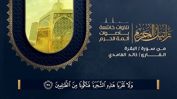تراتيل الحرم || القارئ خالد الغامدي :: قراءة رائعة  من سورة البقرة HD