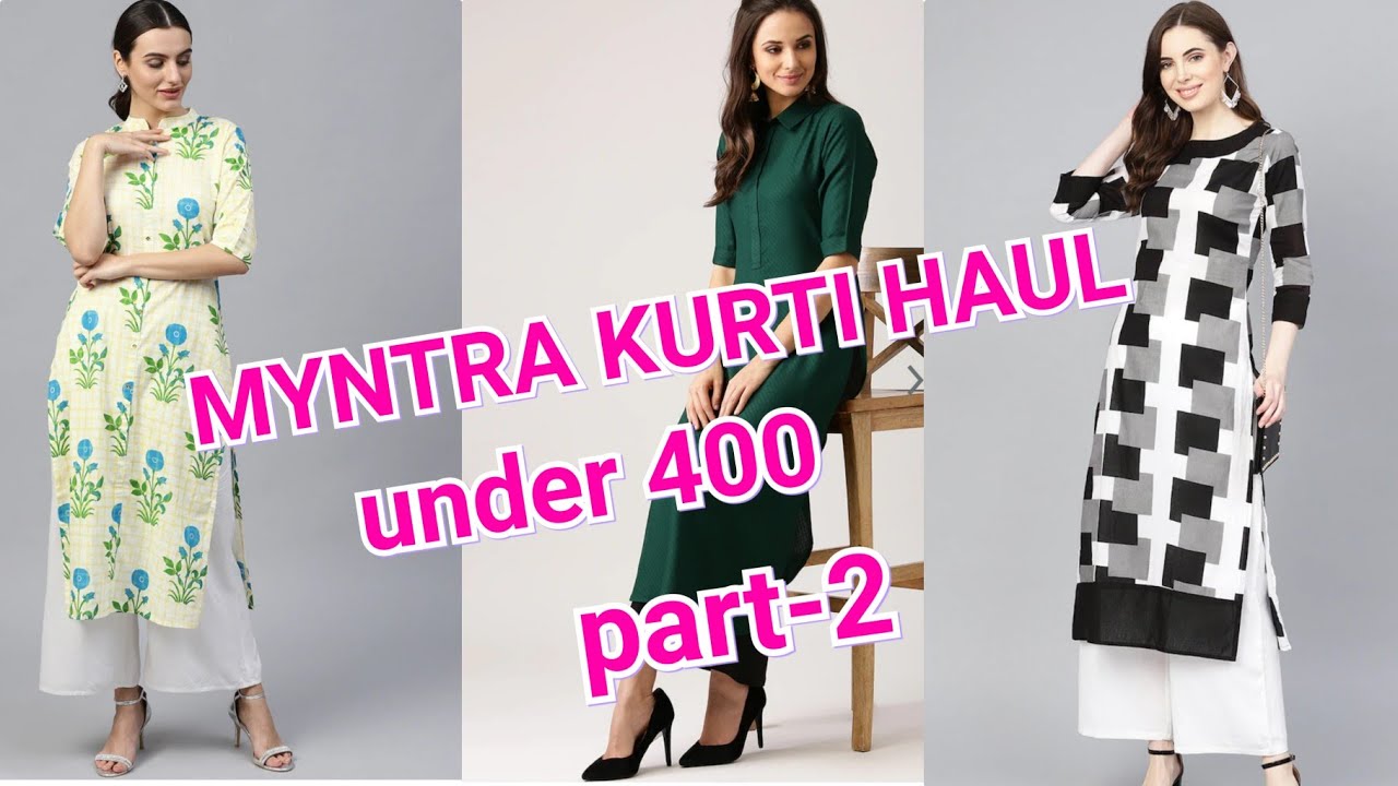 Myntra affordable kurti haul part 2 | under 400 Kurti