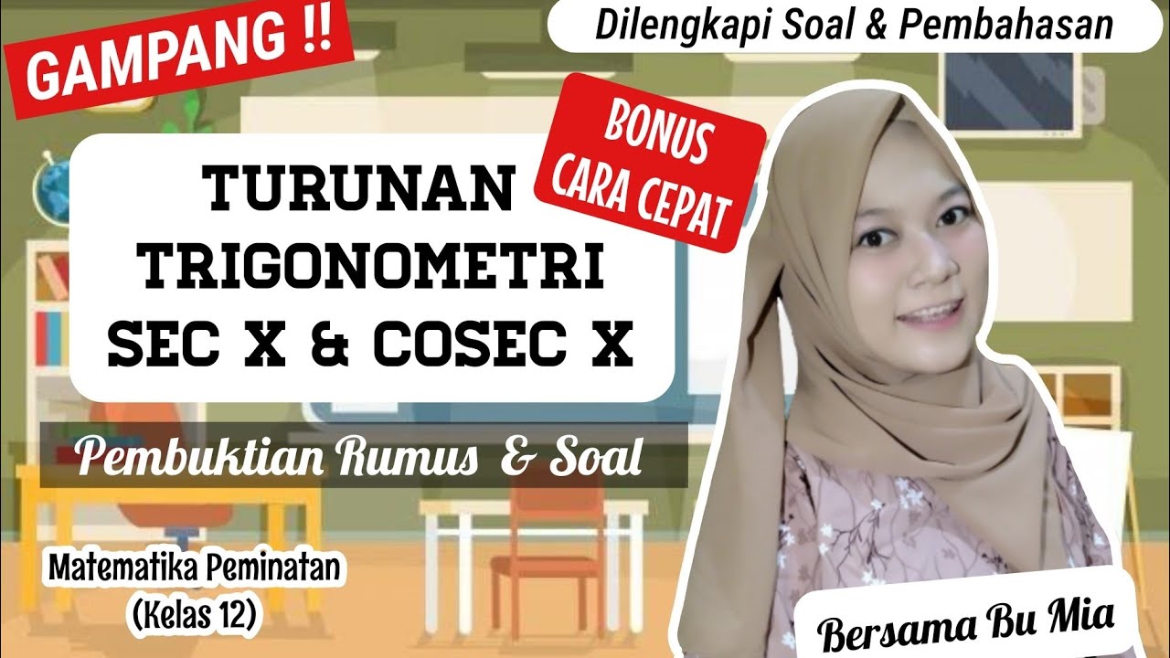 Turunan sec cosec bonus cara cepat bahas tuntas youtube