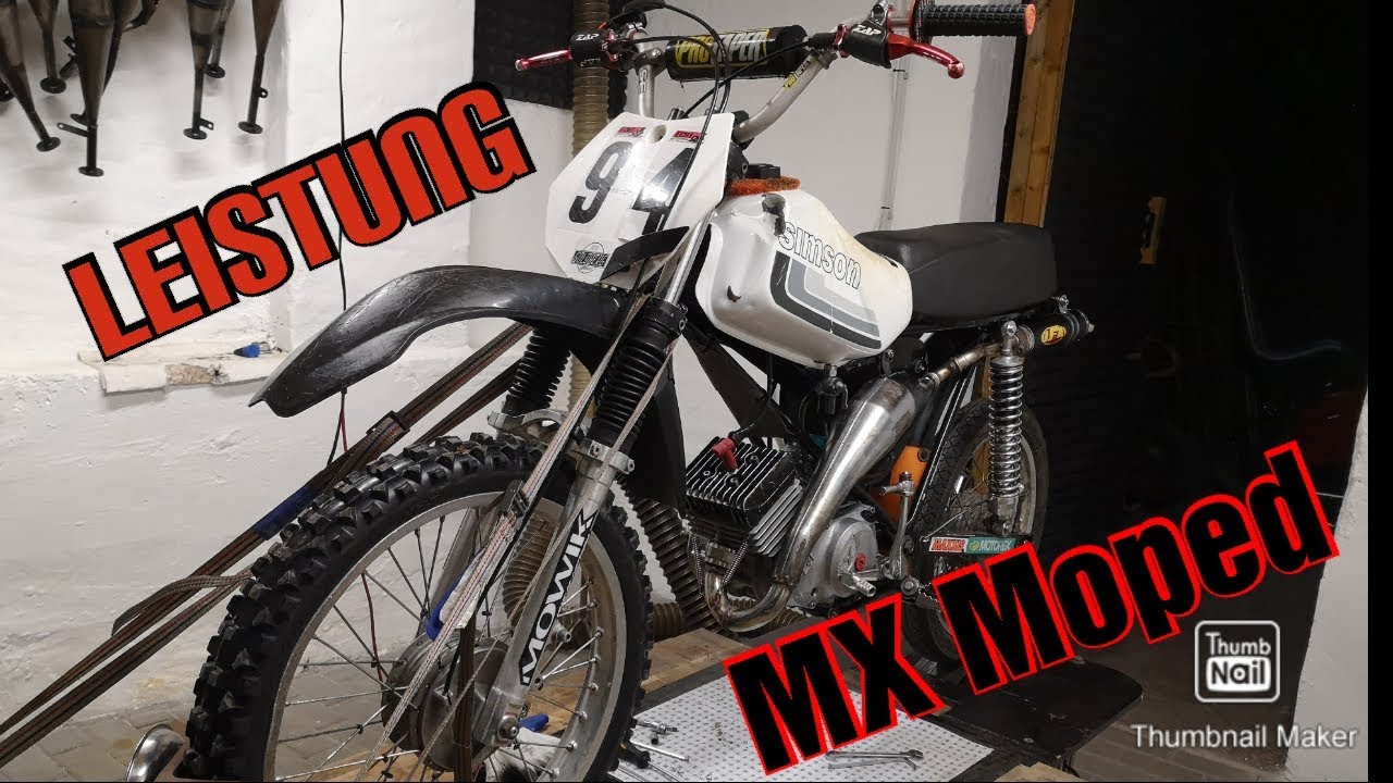 Wieviel Leistung hat mein Cross Moped? | Prüfstandslauf | Simsoncross - Olister 94