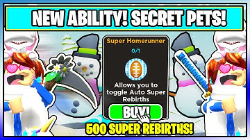 TAPPING SIMULATOR HUGE UPDATE!  *NEW ICE EGG* SECRET PETS! AUTO SUPER REBIRTH?! Much More! - Roblox