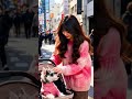 Cute Pink Gradient Matching Sweaters for Pets & Owners #MatchingOutfits #DogMom #DogDad #PetFashion