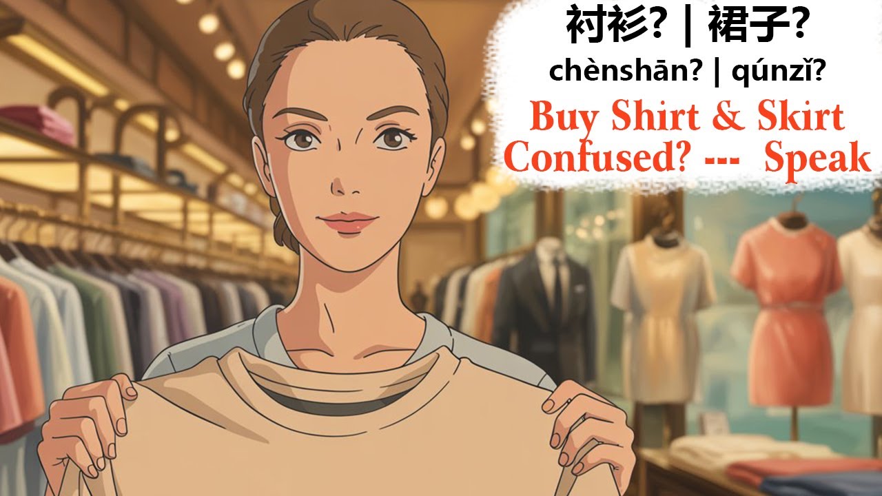 Quick Mandarin Buy 衬衫 shirt & 裙子 dress — Simple Dialogue You Can Use Today