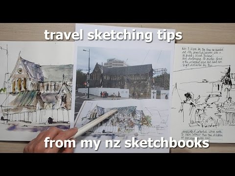 Travel Sketching Tips from my NZ Sketchbooks