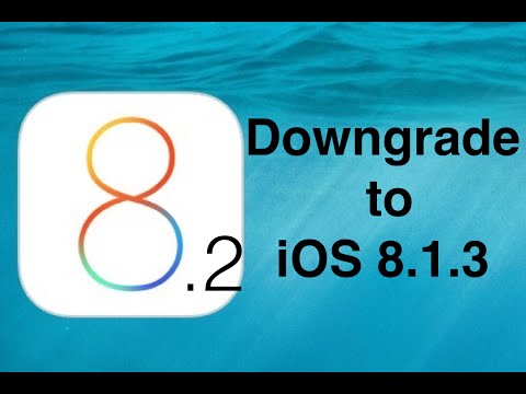 How to downgrade iOS 8.2 to iOS 8.1.3