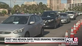 Pengundian hadiah pertama 'Vax Nevada Days' akan diadakan pada hari Kamis.