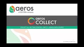 Aeros Collect 101 - Part 8: Using Data Sources on a Form