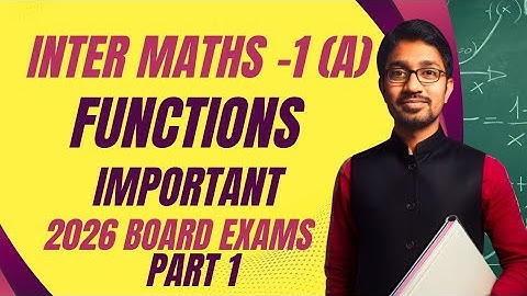Inter Maths-1A-Functions-Introduction-Part  1