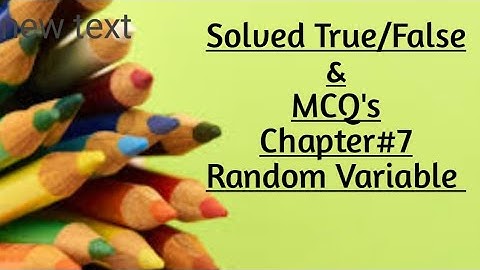 Solved True/False & MCQ