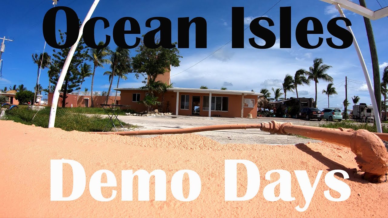 Demolition Days are Here at Ocean Isles Fishing Village