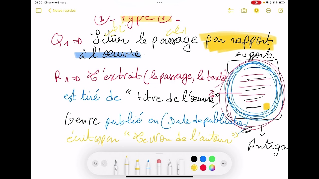 La situation de passage