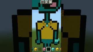 Full squidward pixel art Minecraft
