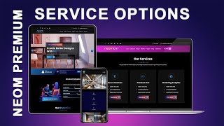 How to Use Service Options in Neom Premium Theme For Wordpress 