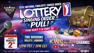 2026 KWC USA SINGER ORDER LOTTERY PULL
