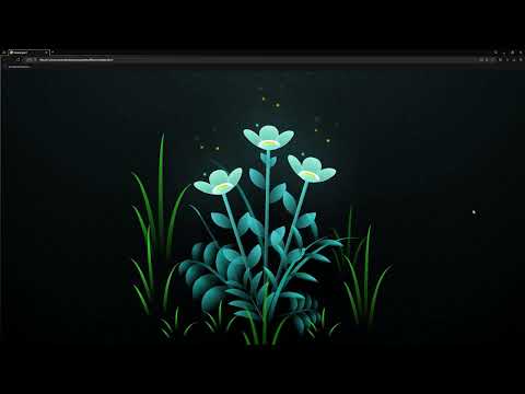 Amazing GLOWING FLOWERS HTML shorts #shorts