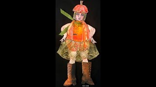 Mixed Media Art Doll - Pumpkin Girl Mixed Media Art Doll - Pumpkin Girl