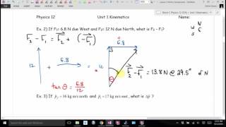 Physics 12 U1L2 Vector Components