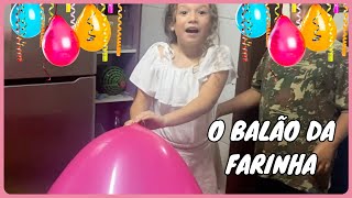 Desafio do Balão com Farinha com Amigos