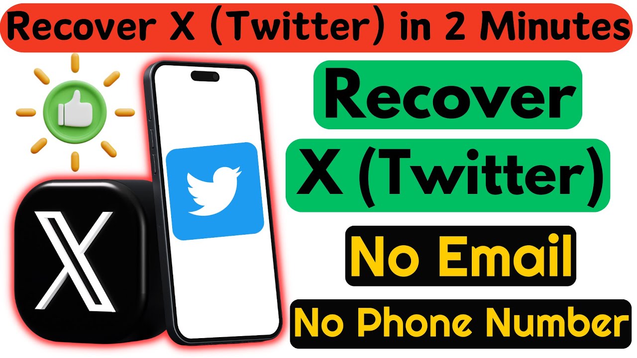 How to Recover Twitter Account Without Email or Phone Number - YouTube